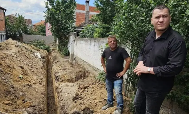 Nis ndërtimi i kanalizimit fekal në Haraçinë  Beqiri  Çdo shtëpi duhet të ketë qasje në infrastrukturë moderne