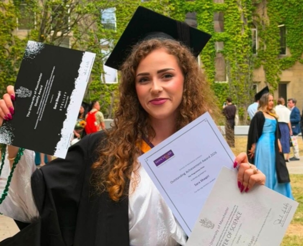 Sara nga Struga magjistroi në Universitetin e njohur në Angli si studente më e mirë 