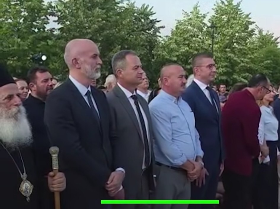 Skandal në Pustec  Mickoski sërish nuk respekton protokollin  nuk ekzekutohet himni shqiptar
