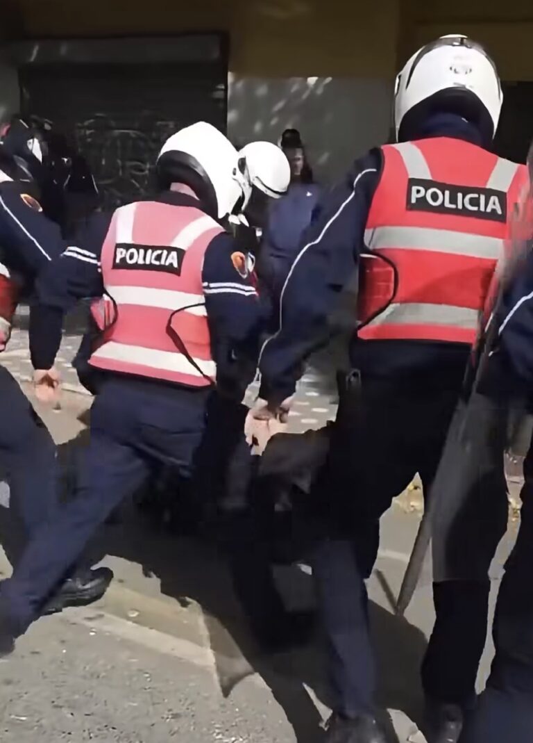 Pamje të rënda nga Tirana, policët godasin pa mëshirë të rinjtë (Video)